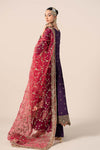 3 Piece Embroidered Raw Silk Suit