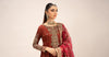 3 Piece Embroidered Raw Silk Suit
