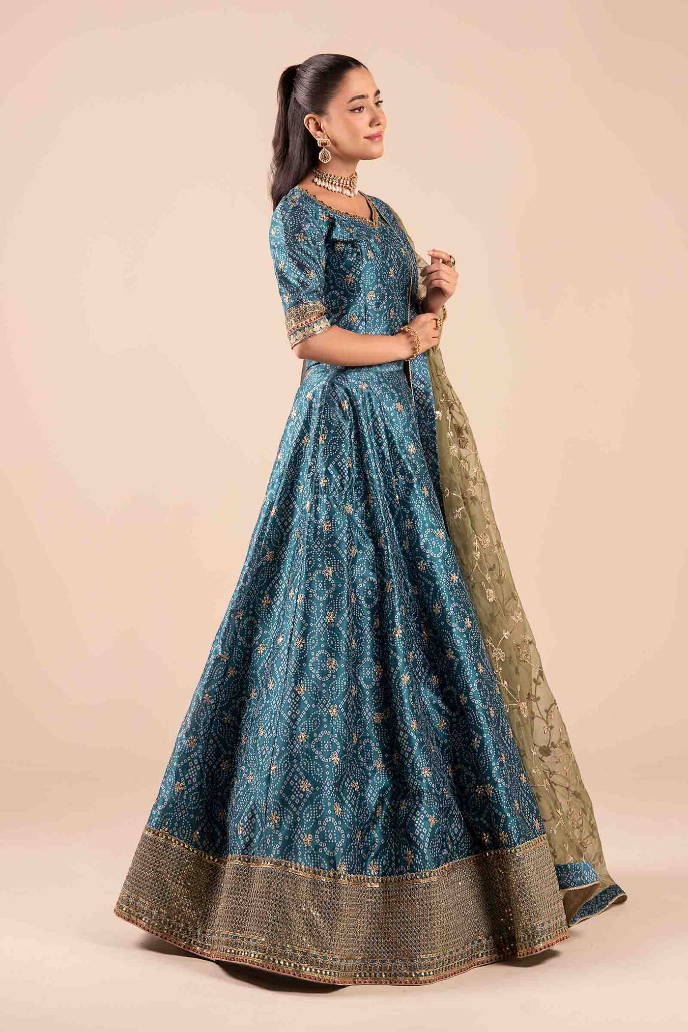 Embroidered Raw Silk Saree | SF-EF25-11