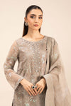 3 Piece Embroidered Organza Suit