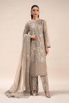 3 Piece Embroidered Organza Suit