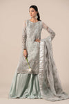 3 Piece Embroidered Organza Suit