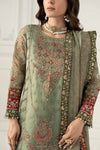 3 Piece Embroidered Organza Suit
