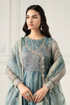 3 Piece Embroidered Zari Net Suit