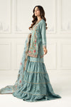 3 Piece Embroidered Silk Jacquard Suit