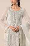 3 Piece Embroidered Chiffon Suit