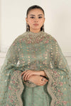 3 Piece Embroidered Organza Suit