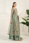3 Piece Embroidered Organza Suit