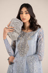 3 Piece Embroidered Organza Suit