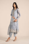3 Piece Embroidered Organza Suit
