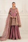 3 Piece Embroidered Organza Suit
