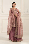 3 Piece Embroidered Organza Suit