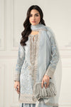 3 Piece Embroidered Raw Silk Suit