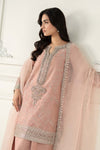 3 Piece Embroidered Raw Silk Suit