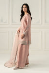 3 Piece Embroidered Raw Silk Suit