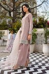 3 Piece Embroidered Raw Silk Suit