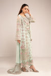 3 Piece Embroidered Chiffon Suit