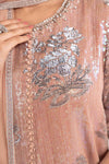 3 Piece Embroidered Chiffon Suit
