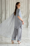 3 Piece Embroidered Chiffon Suit
