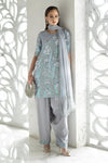 3 Piece Embroidered Chiffon Suit