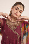 3 Piece Embroidered Organza Suit