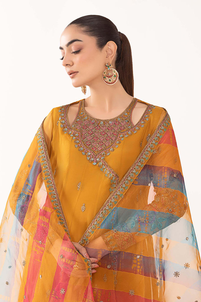 Maria B 3 Piece Embroidered Organza Suit, view 1