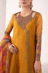 3 Piece Embroidered Organza Suit