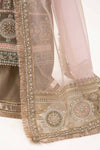 3 Piece Embroidered Organza Suit