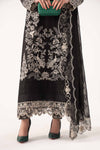 3 Piece Embroidered Chiffon Suit