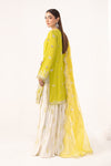 3 Piece Embroidered Raw Silk Suit
