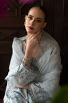 3 Piece Embroidered Raw Silk Suit