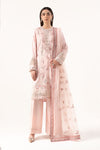 3 Piece Embroidered Raw Silk Suit