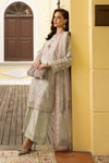 3 Piece Embroidered Raw Silk Suit