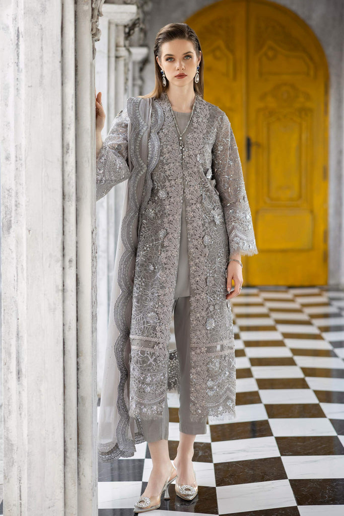 Maria B 3 Piece Embroidered Organza Suit, view 1
