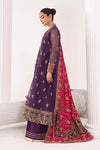 3 Piece Embroidered Zari Net Suit