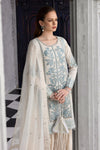 3 Piece Embroidered Organza Suit
