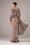 Embroidered Chiffon Saree