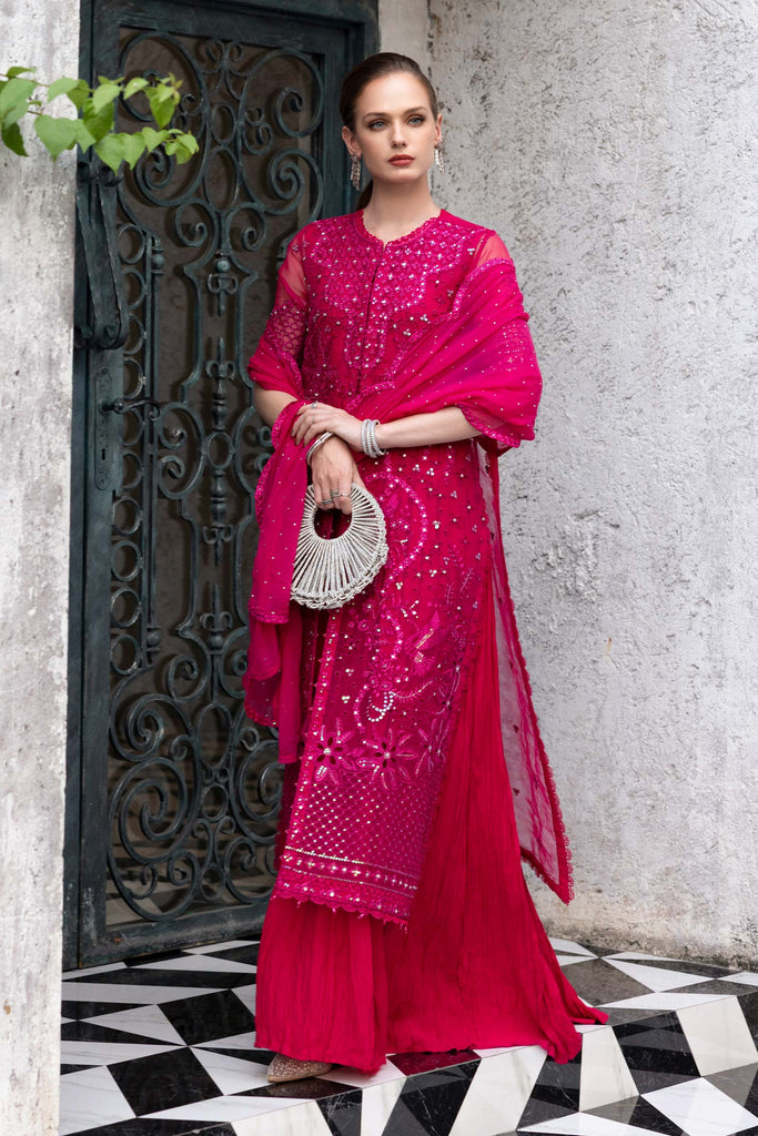 Maria B 3 Piece Embroidered Organza Suit, view 1