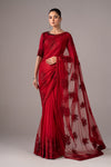 Embroidered Chiffon Saree