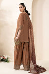3 Piece Embroidered Raw Silk Suit