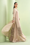 3 Piece Embroidered Raw Silk Suit