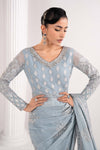 Embroidered Chiffon Saree