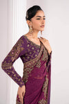 Embroidered Chiffon Saree