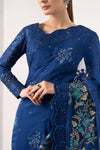 Embroidered Chiffon Saree