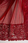 Embroidered Chiffon Saree