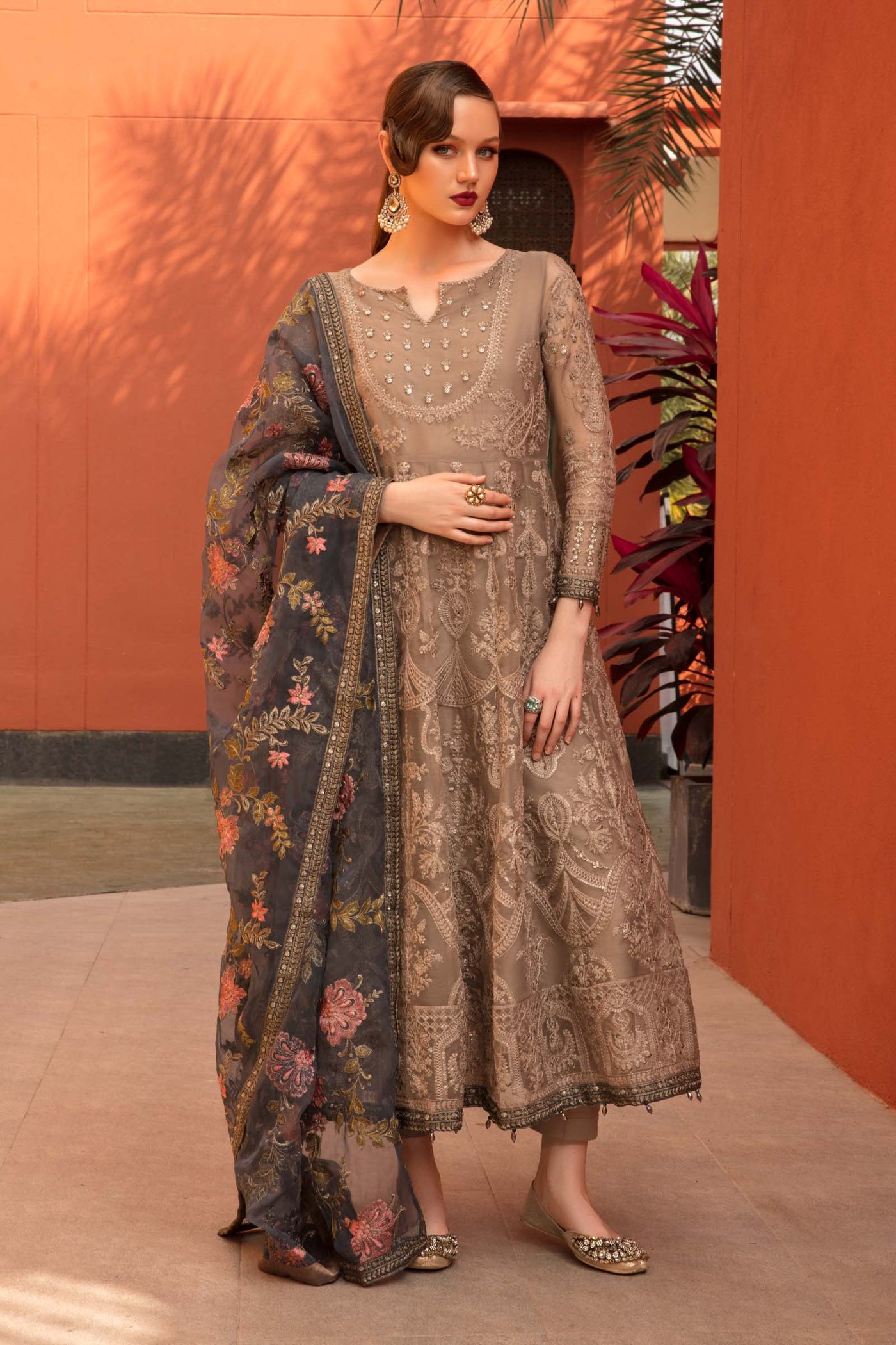 3 Piece Embroidered Suit | SF-EF23-09R1