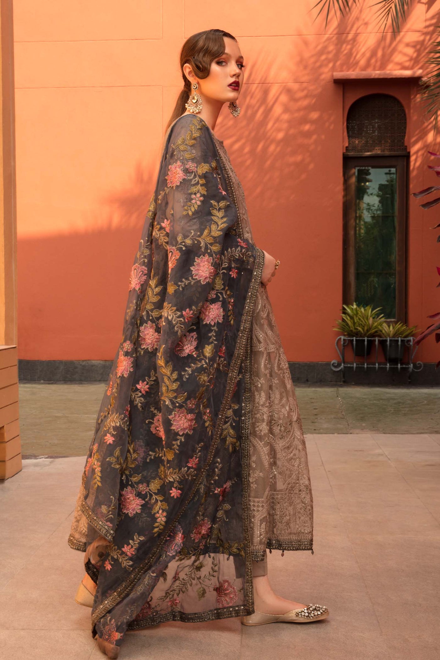 3 Piece Embroidered Suit | SF-EF23-09R1