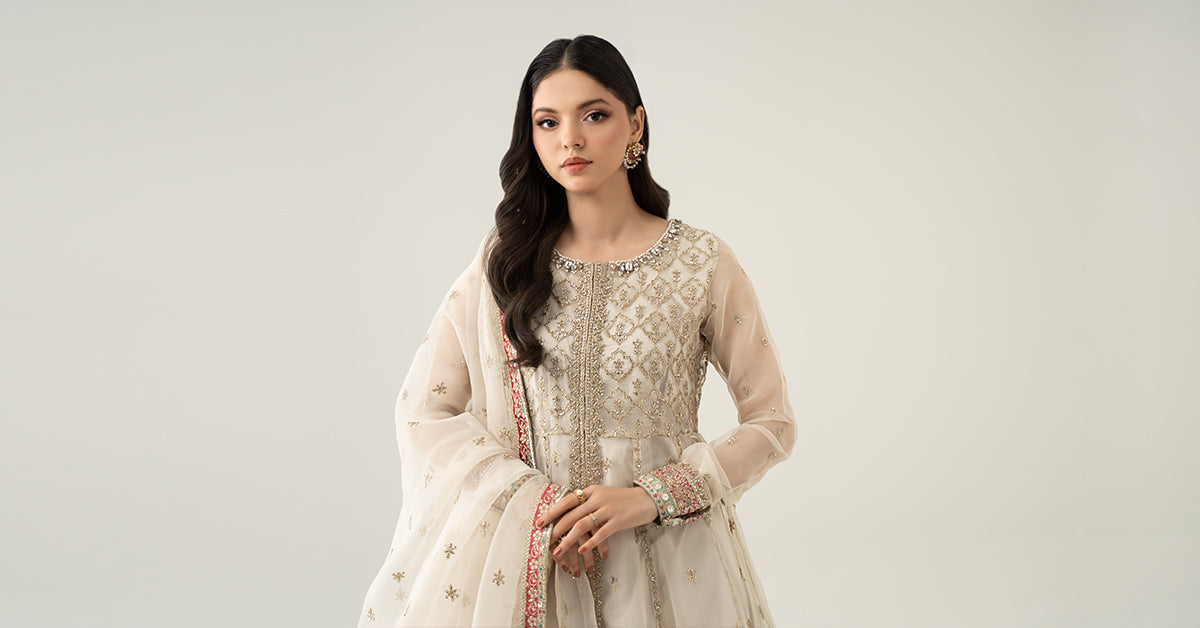 3 Piece Embroidered Suit