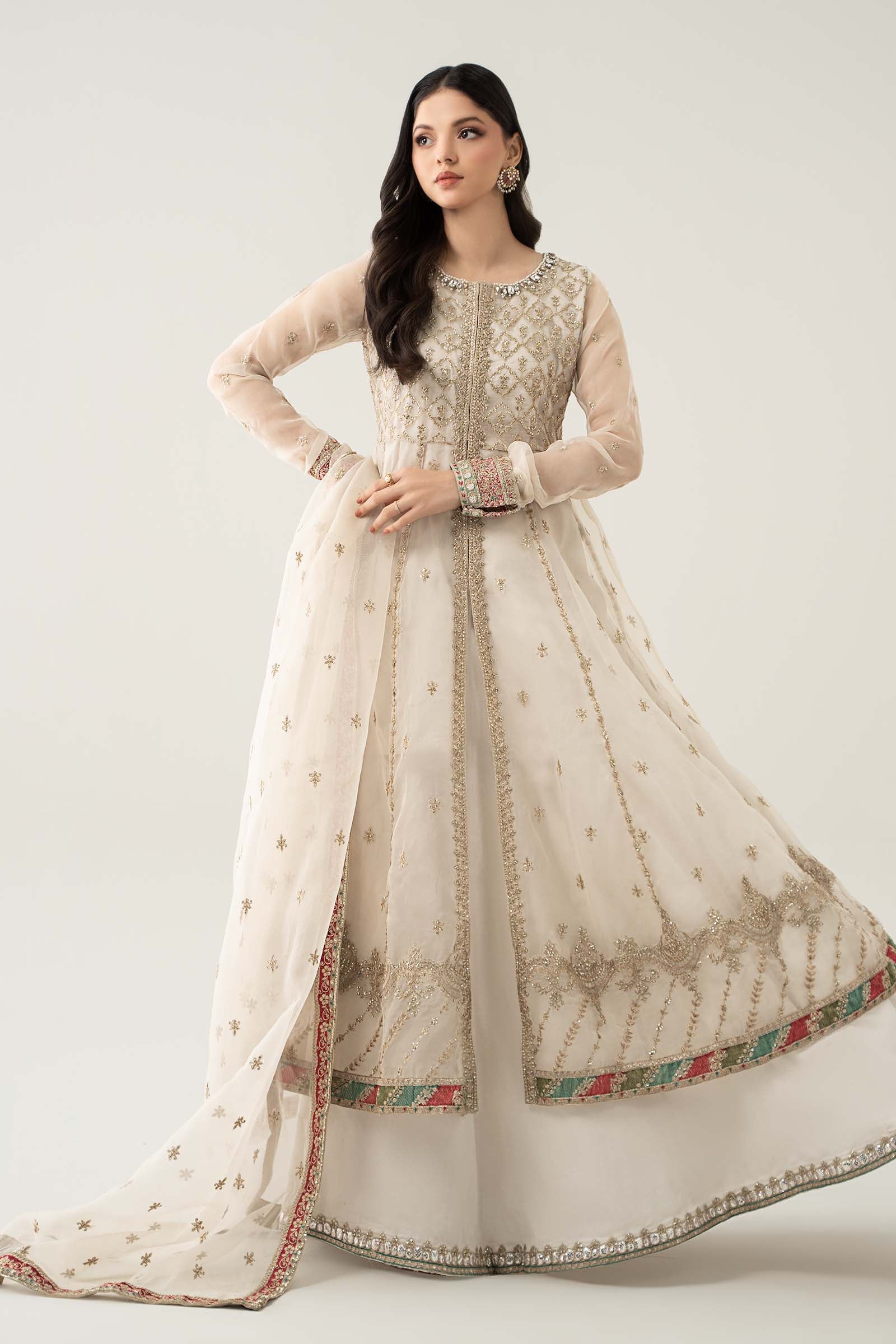 3 Piece Embroidered Suit