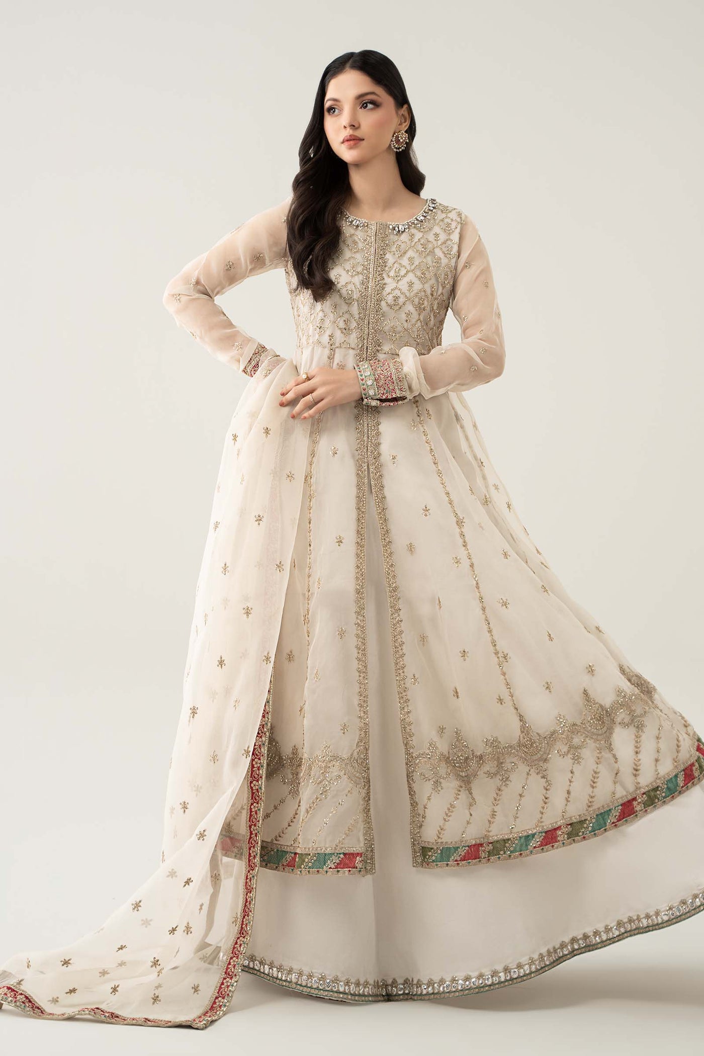 3 Piece Embroidered Suit | SF-EF23-16R1